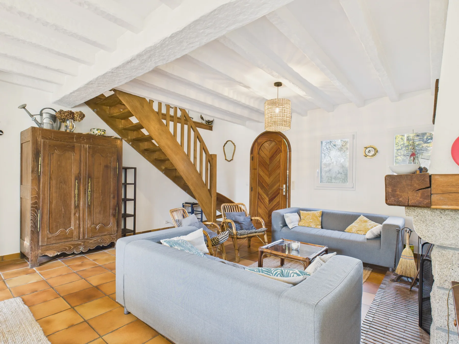 A orillas del golfo, casa para 8 con jardín