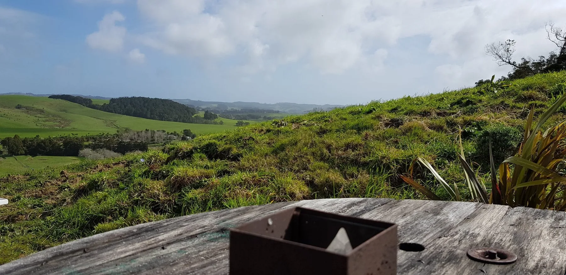 View across the Kaipara River valley