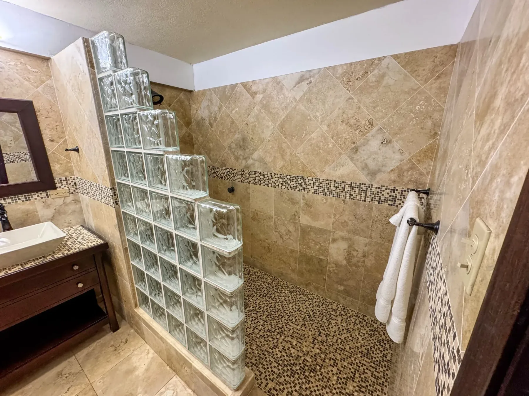 Bathroom with walk-in shower