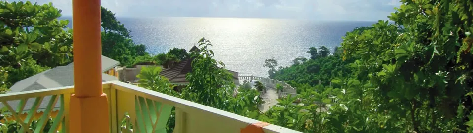 Sea view from Pimento Lodge