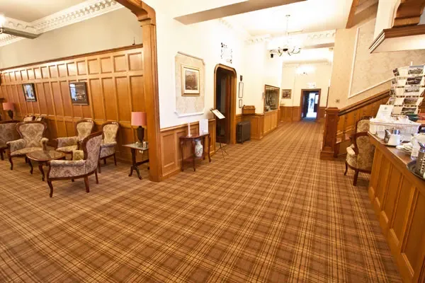 A warm welcome at the hotel reception