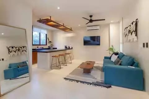 Cozy 1BR Stay with Terrace & Jacuzzi in Tulum