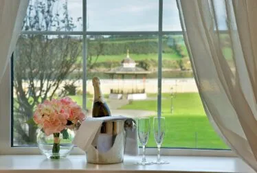Prosecco con vistas al quiosco de música