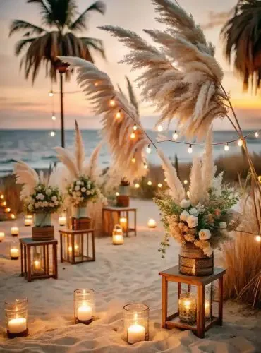 Beach party décor