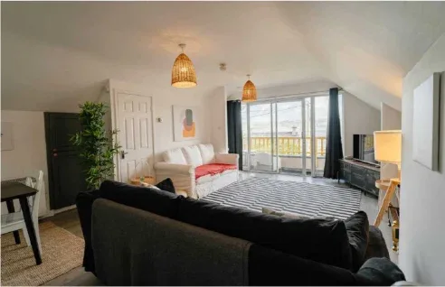 Self-catering cottage living area