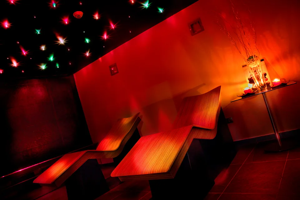 Hotel spa relaxation room