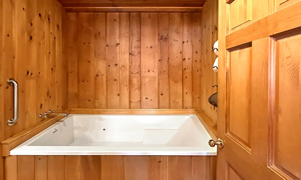 Honeymoon suite bathtub