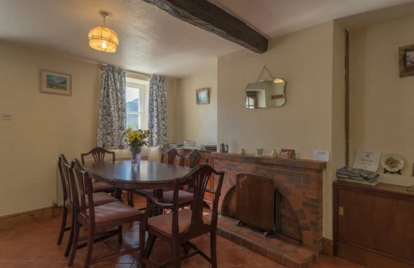 Vista de la casa rural en la galería