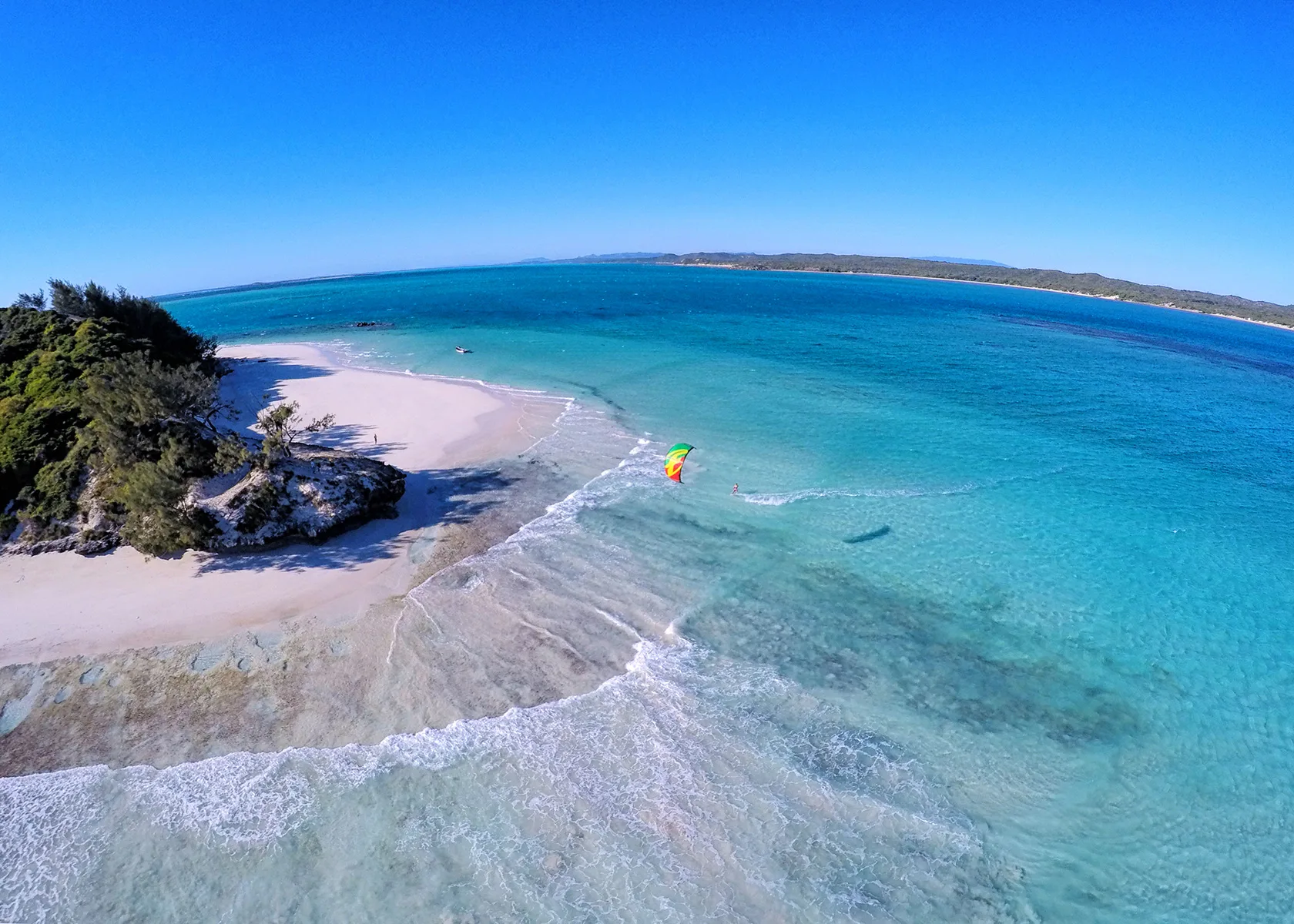 The lagoon and water sports spot