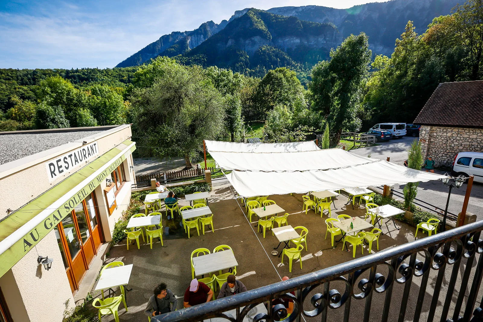 Restaurant terrace at Au Gai Soleil