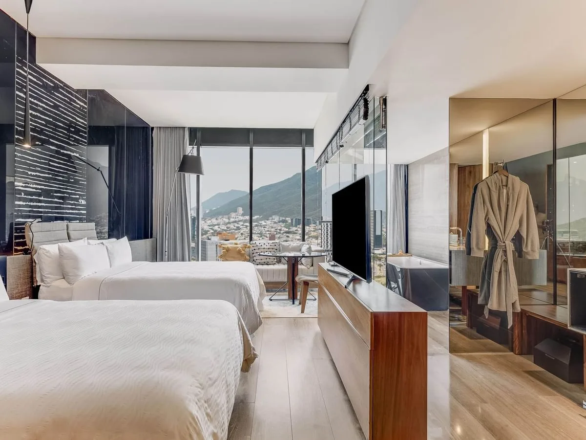 Habitación deluxe con dos camas dobles