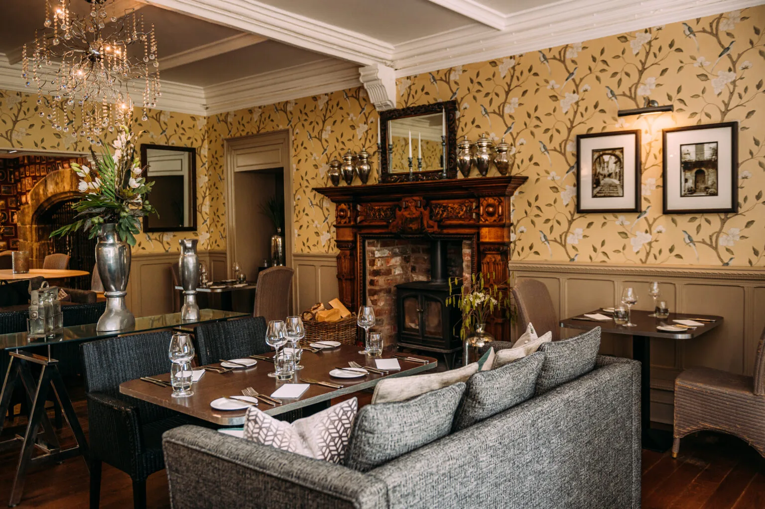 Interior de la brasserie