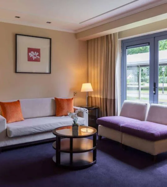 Living room in a self-catering apartment