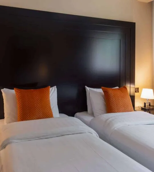 Twin bedroom in a two-bedroom suite