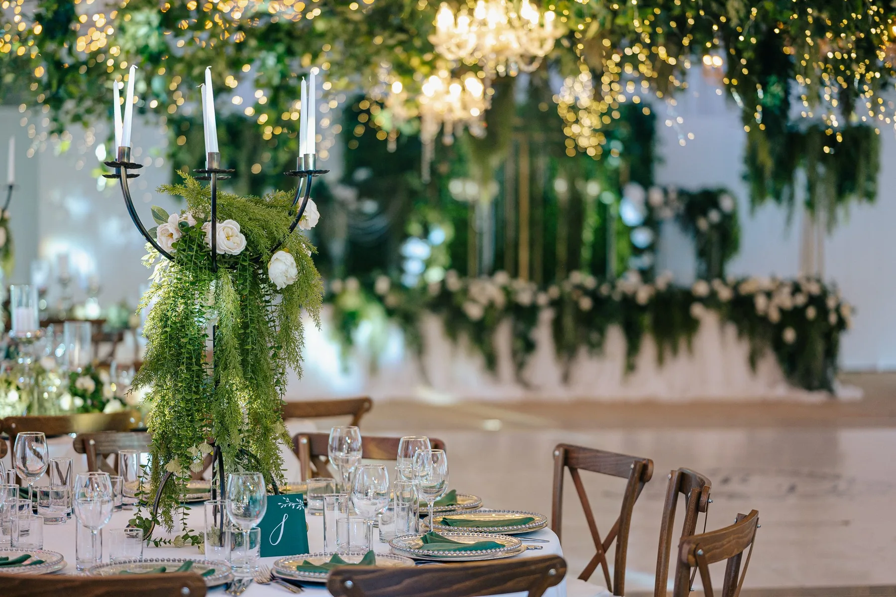 Wedding tent decoration at the hotel