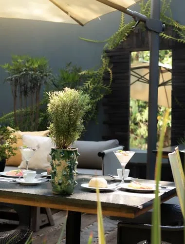 Hotel garden