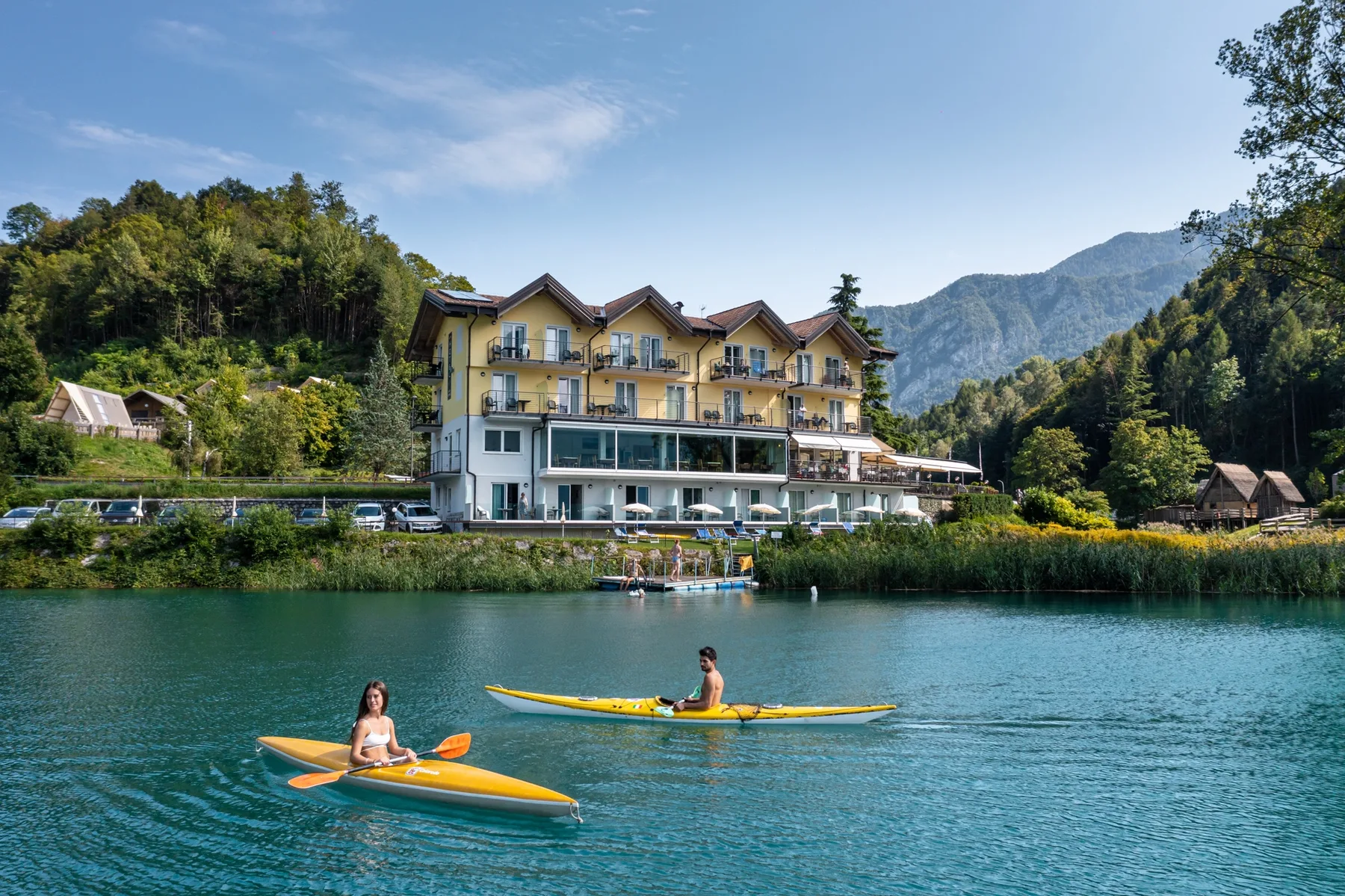 Hotel San Carlo en el lago de Ledro