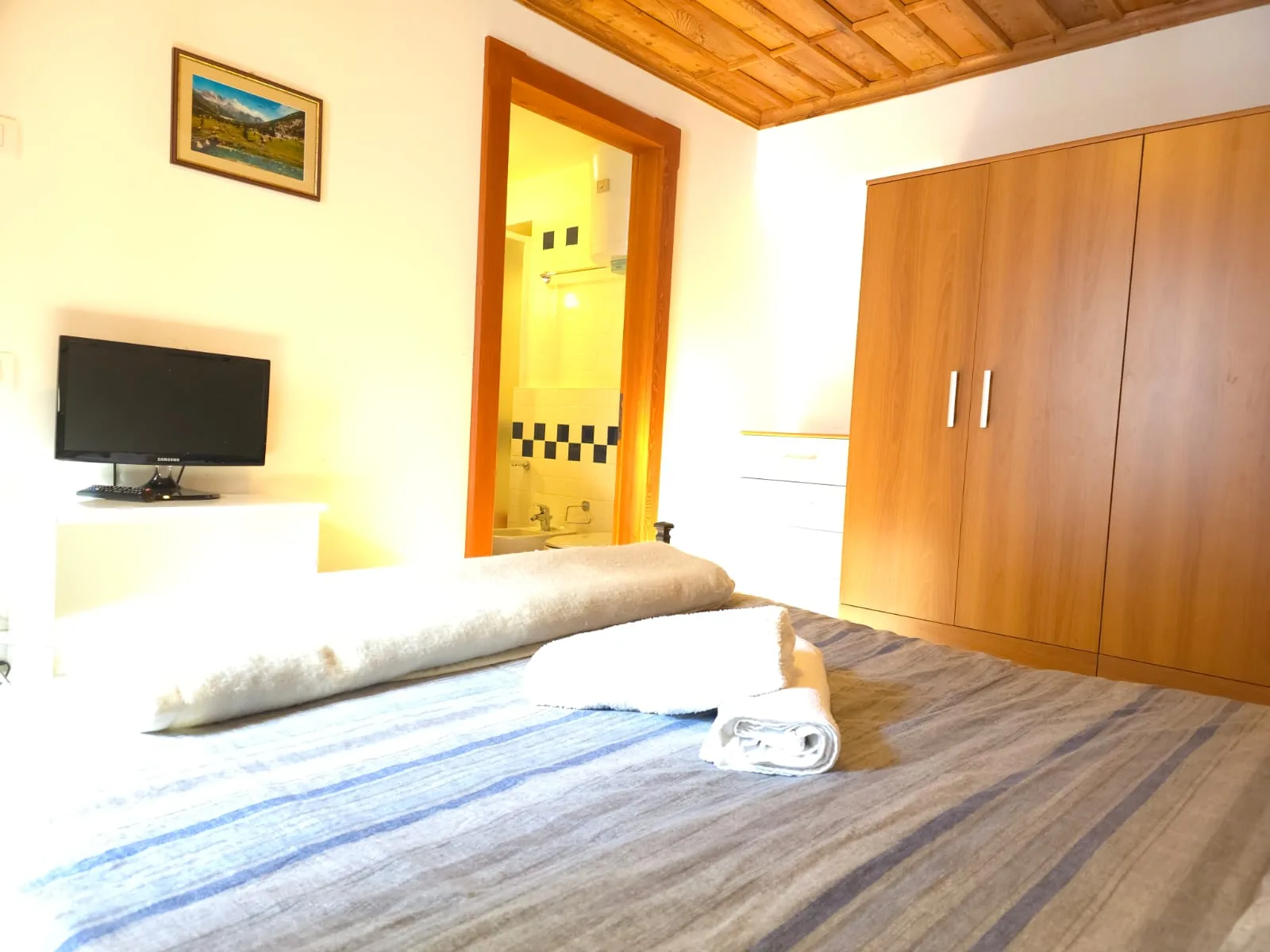 Three-room apartment bedroom