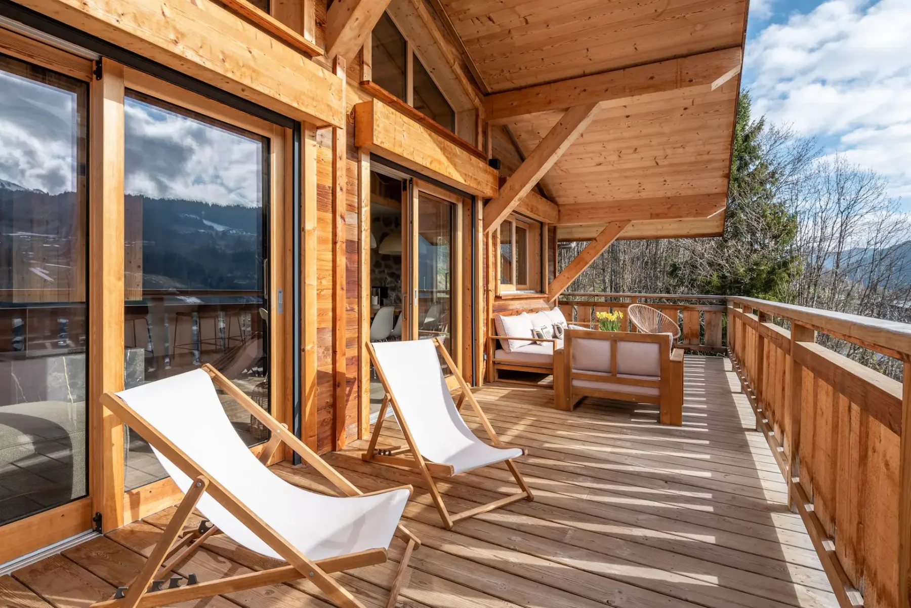 Large terrace mountain views mountain views chalet Floquet de Neu Les Gets