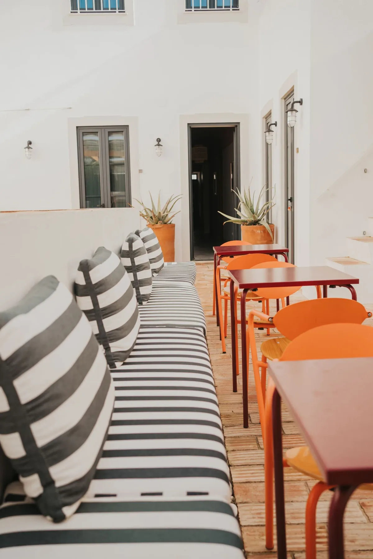 Tables and seating in a shared indoor space.