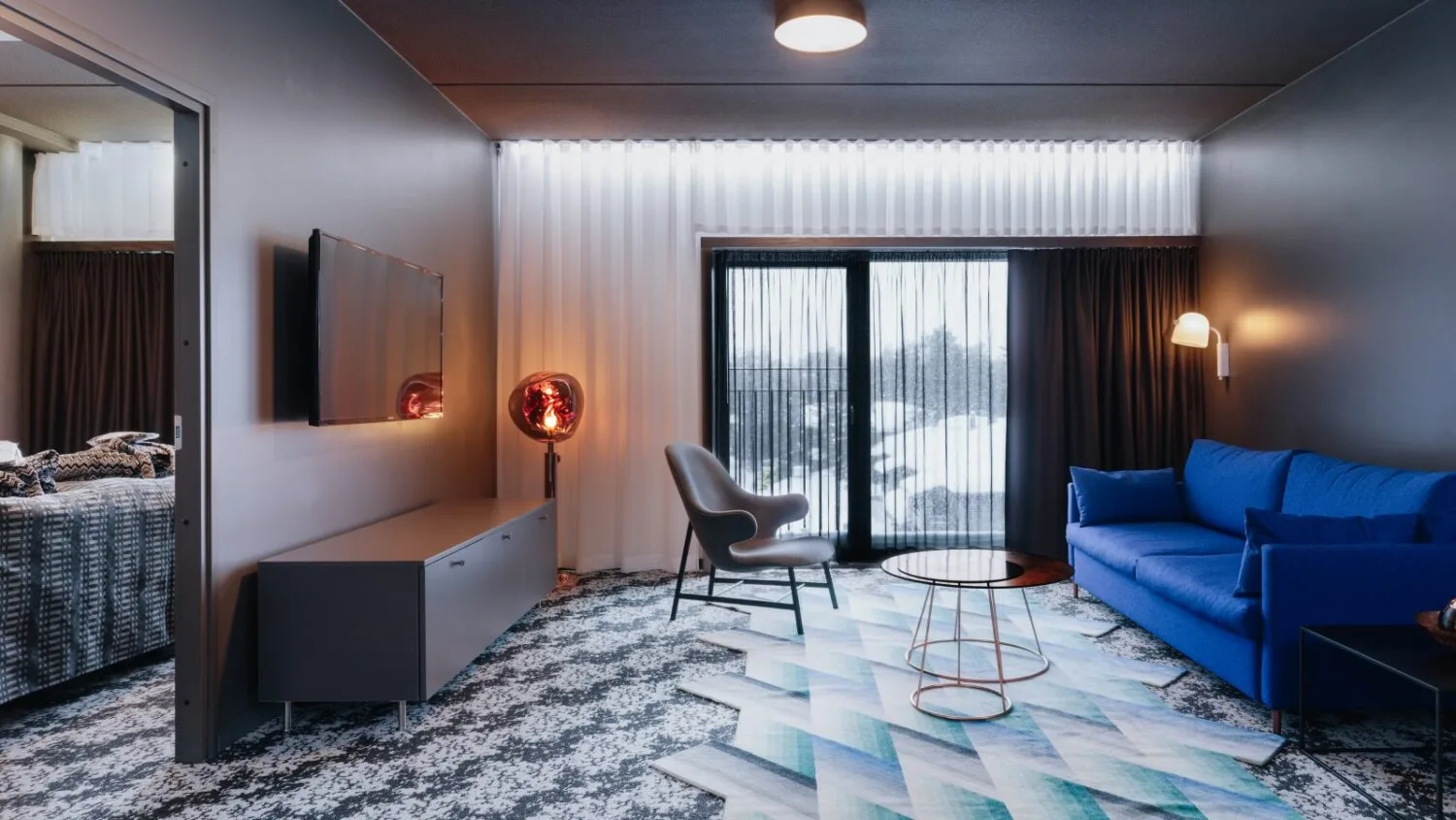Hotel suite interior