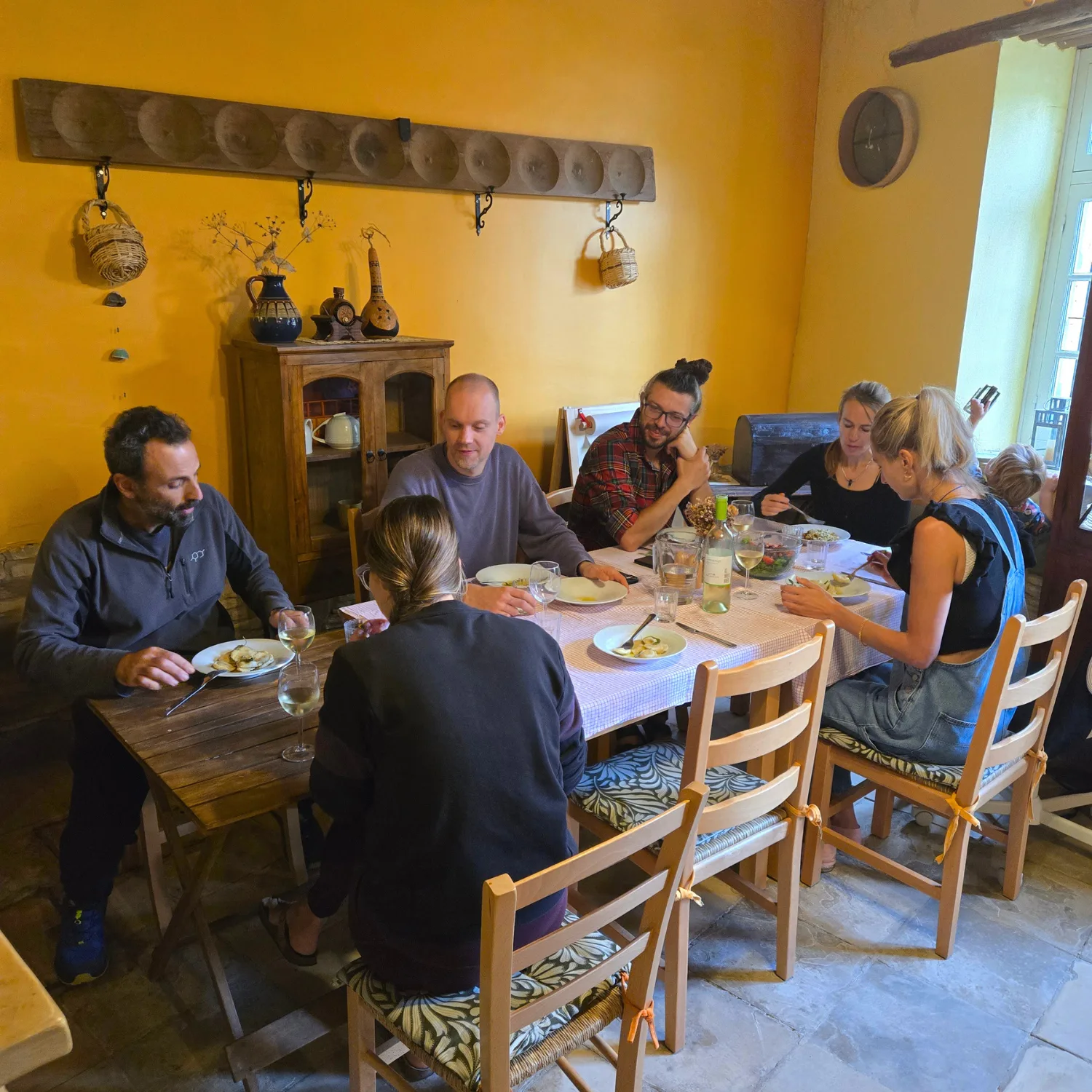 Lunch in the dining area