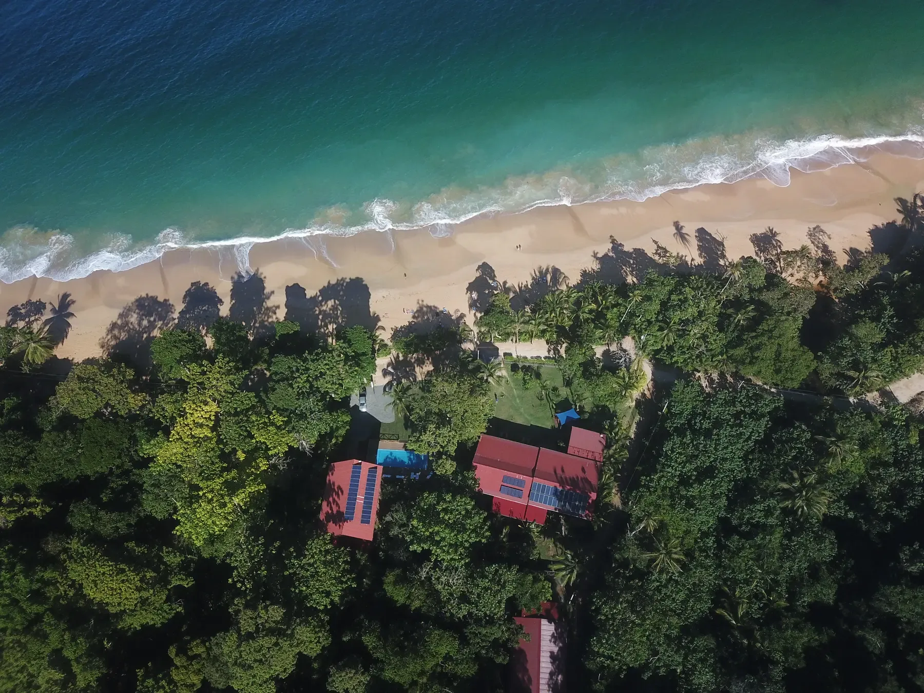 Oasis nestled between Bluff Beach and the rainforest