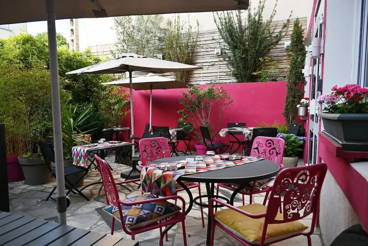 Terraza cubierta de La Chaleur Nordique