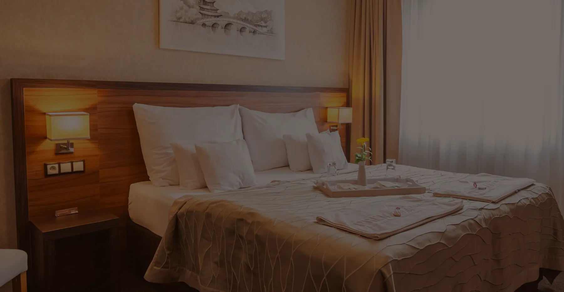 Hotel room.