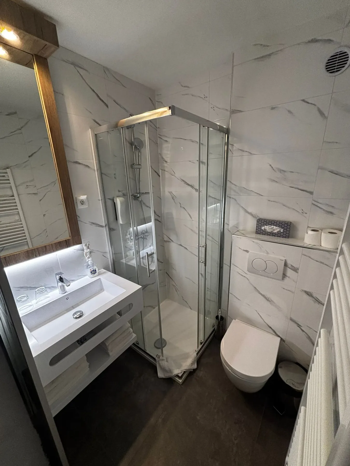 Family-room bathroom