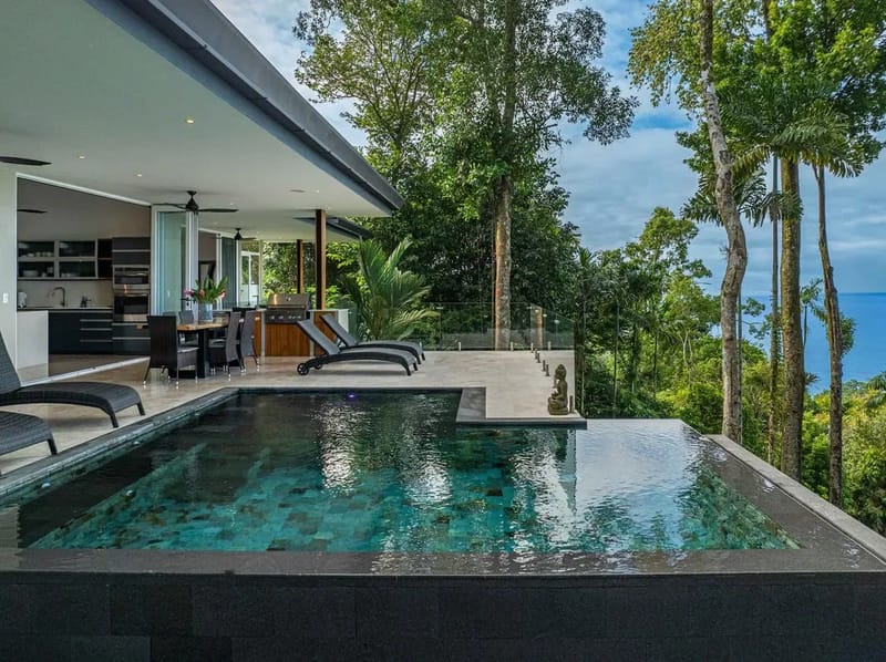 Luxury 3BR Rainforest Villa w/ Oceanview Pool