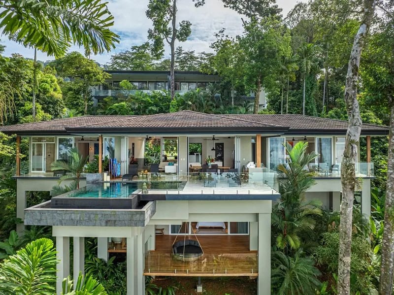 Luxury 3BR Rainforest Villa w/ Oceanview Pool