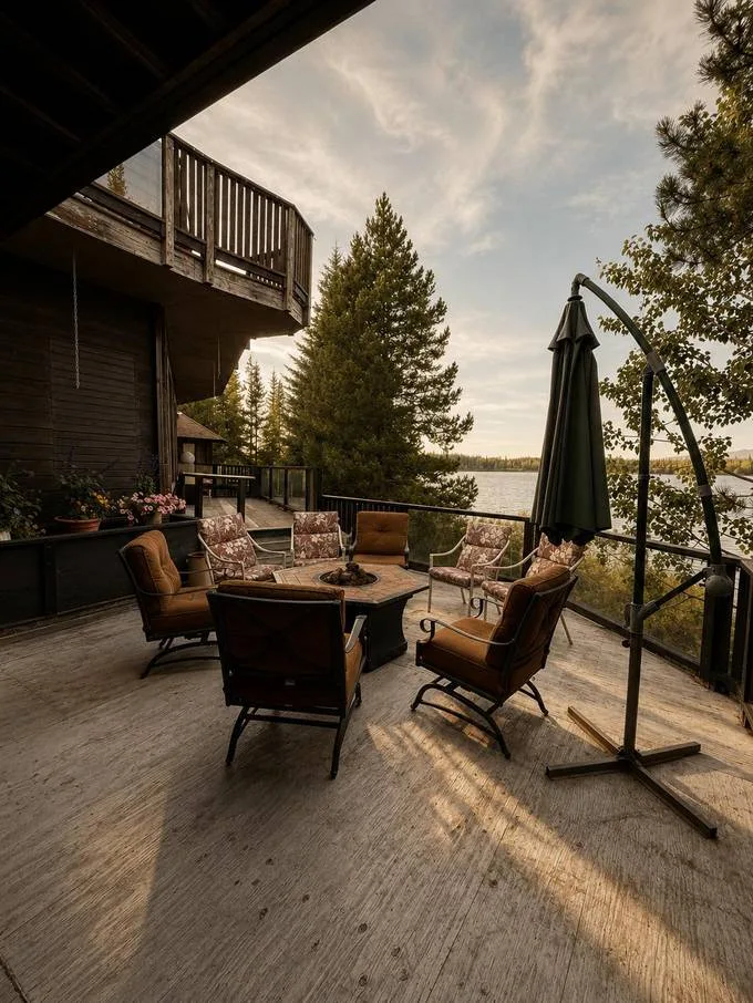 La terraza de Eagle's Nest Resort.