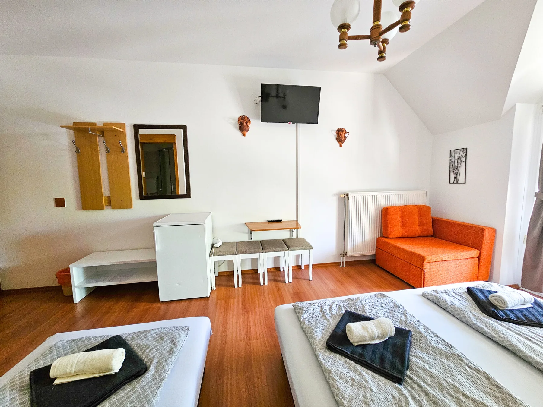 Three-bed room