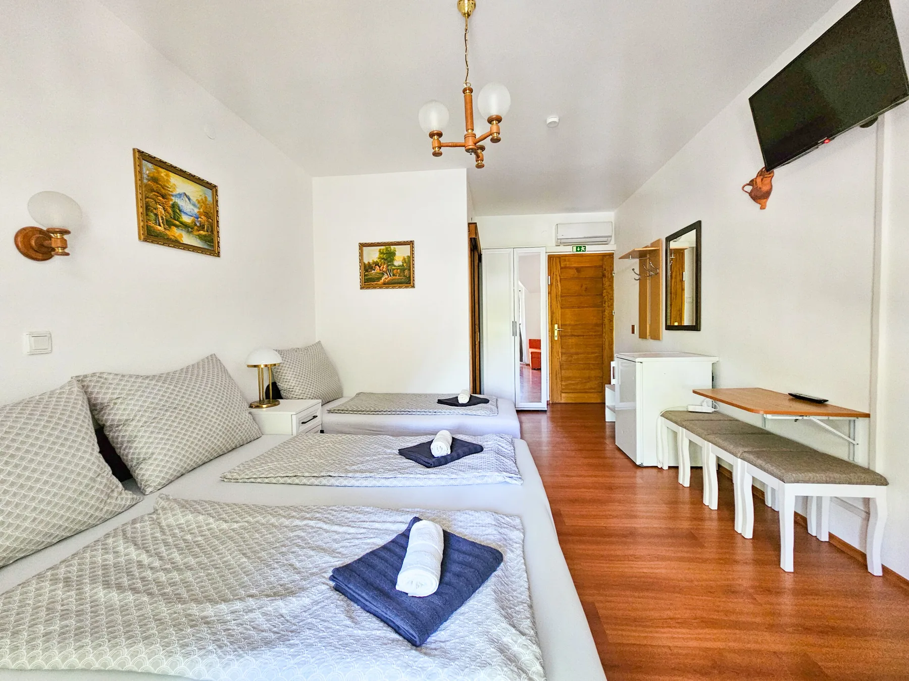 Three-bed room