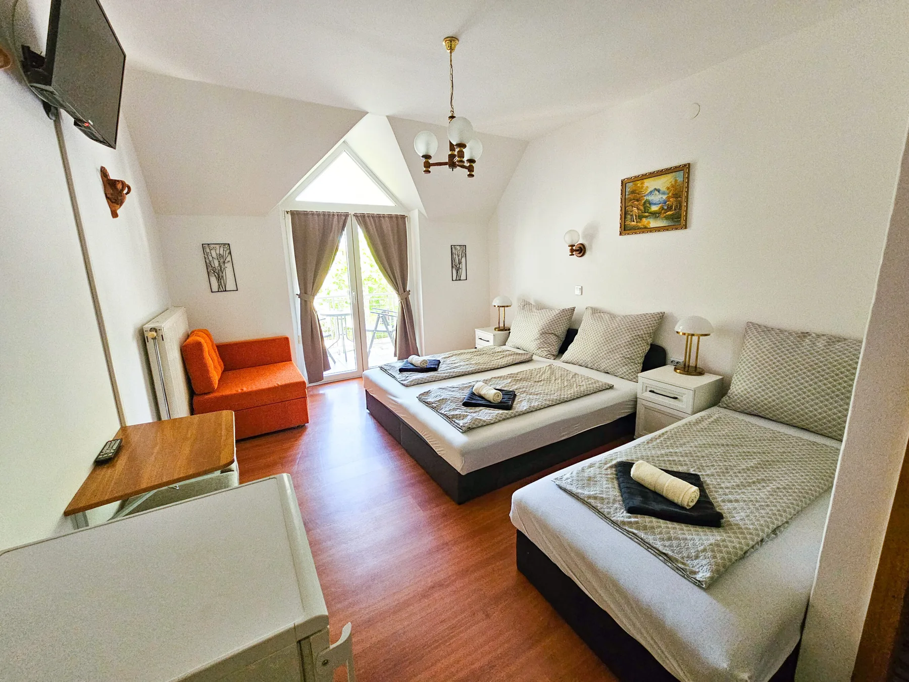 Three-bed room