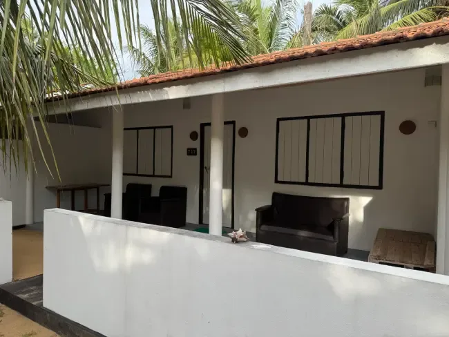 Exterior de la suite familiar con jardín