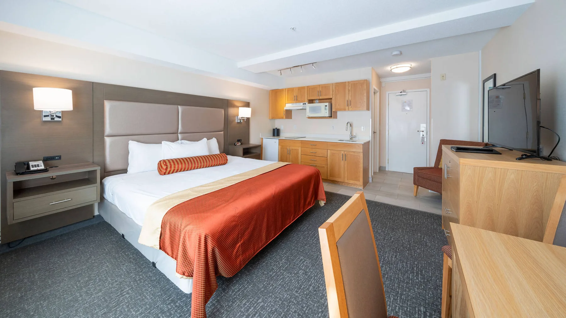 Estudio Comfort con una cama king size
