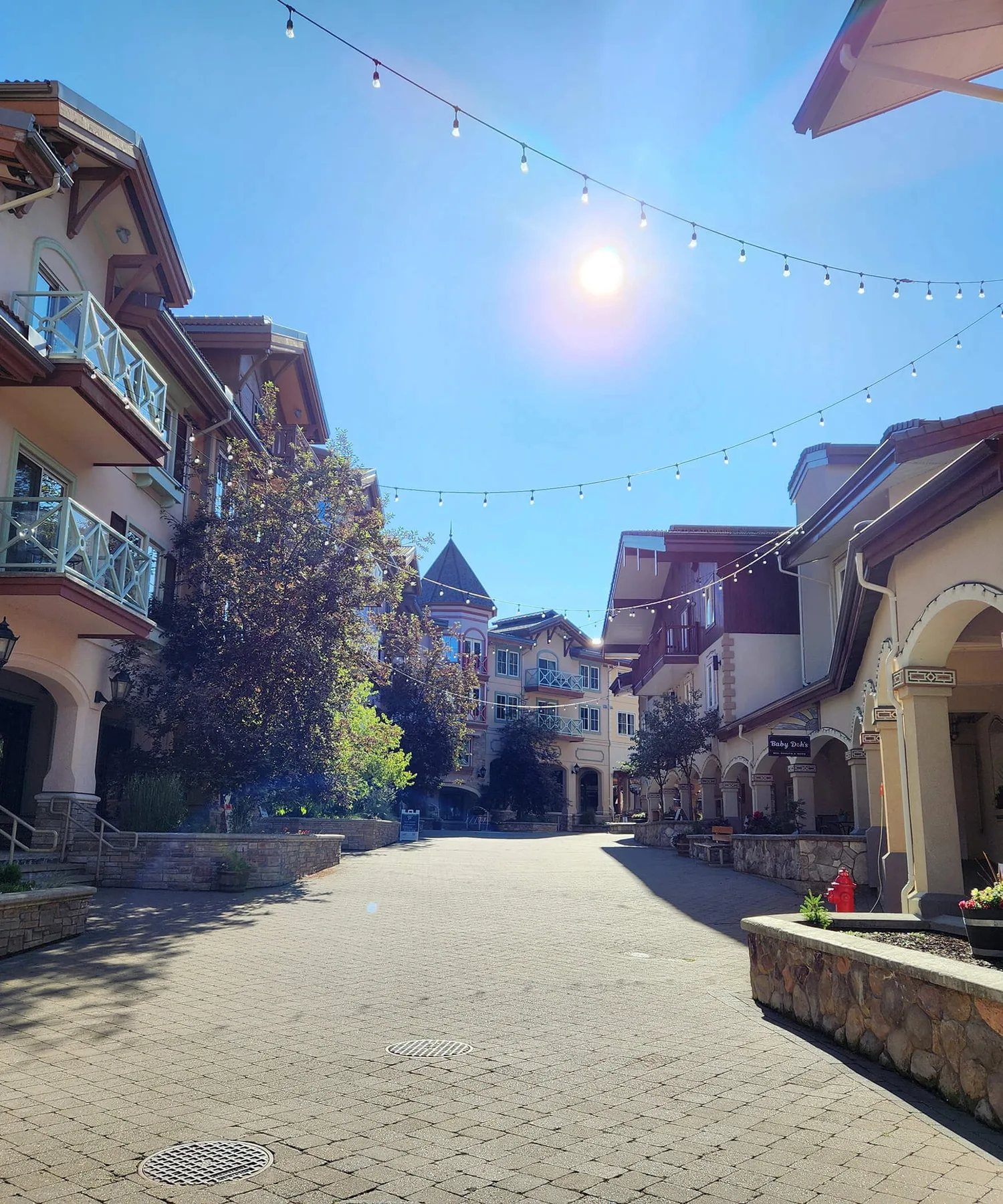 Zona peatonal del pueblo
