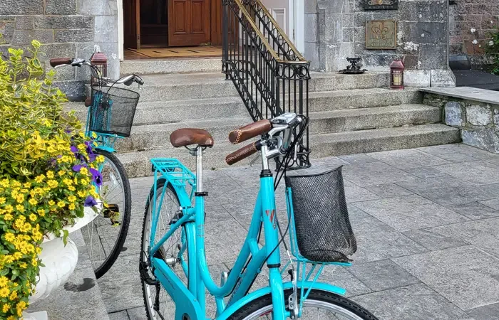 Bikes outdoors
