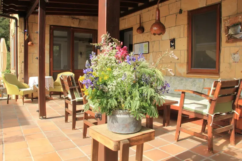 Zona de estar en el jardín