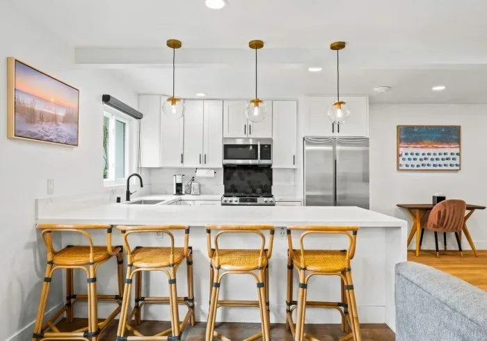 Isla de cocina del penthouse