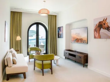 Sala de estar de la suite junior