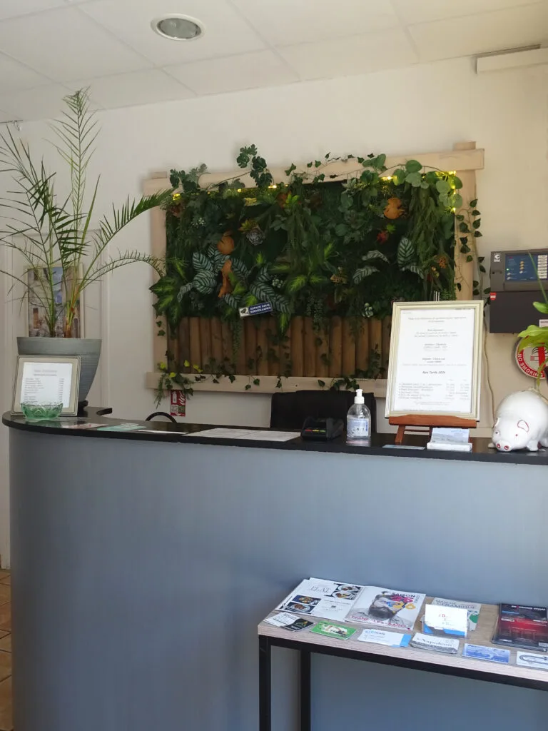 Recepción del hotel