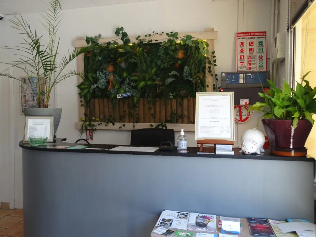 Recepción del hotel