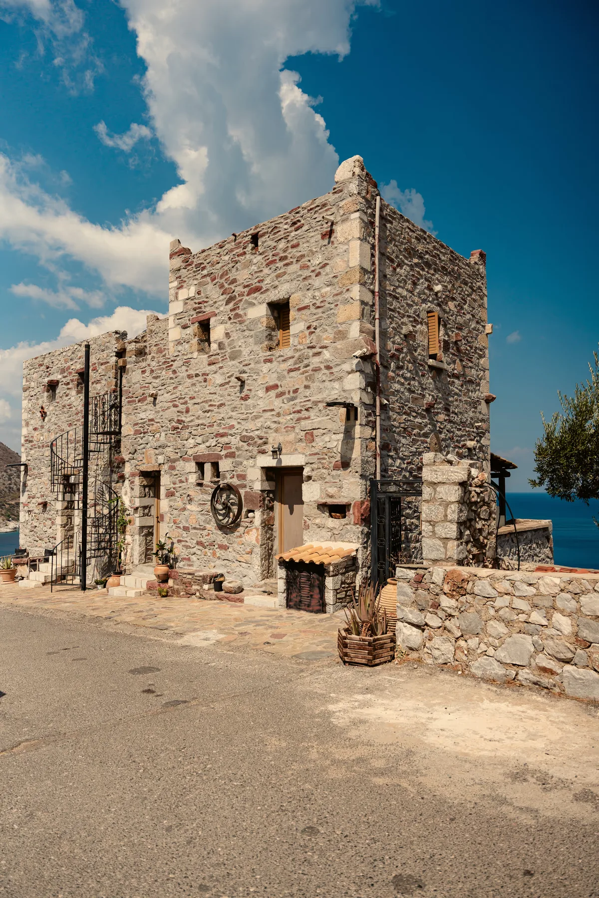 Stone tower exterior