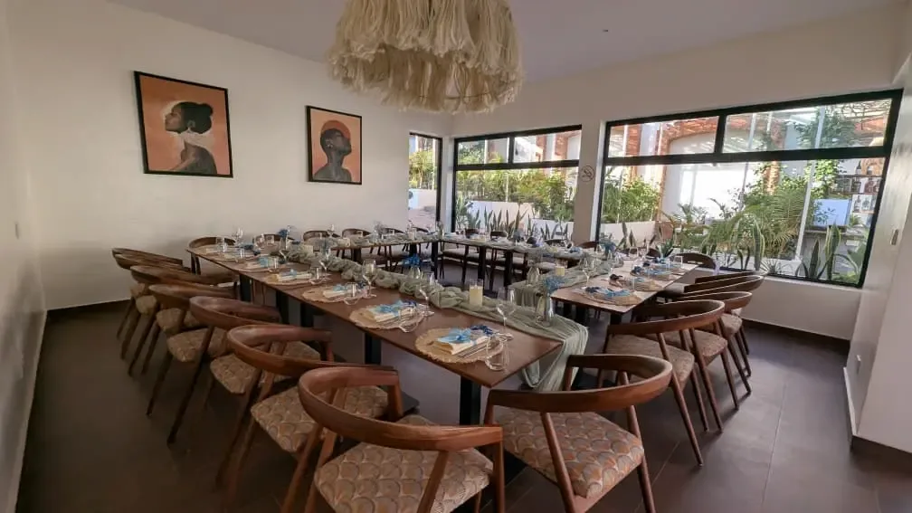 Comida de un evento corporativo en Tweet Restaurant