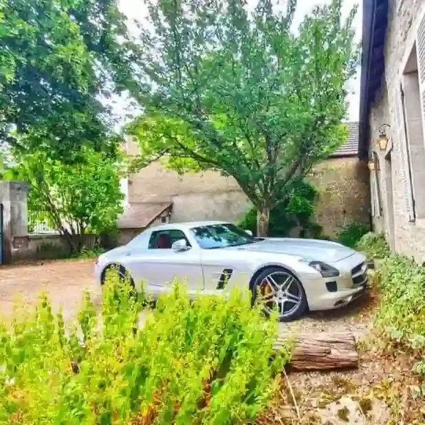 A car parked in La Malinette’s secure parking area.