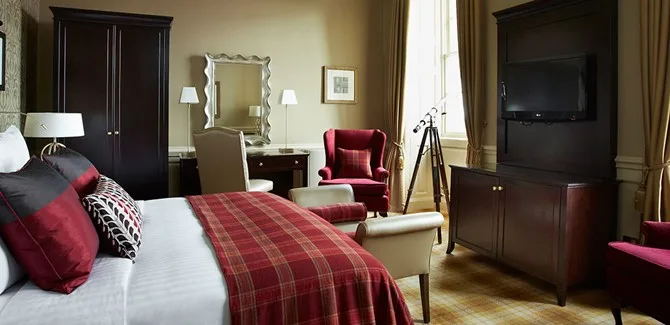 Habitación de hotel de estilo de época