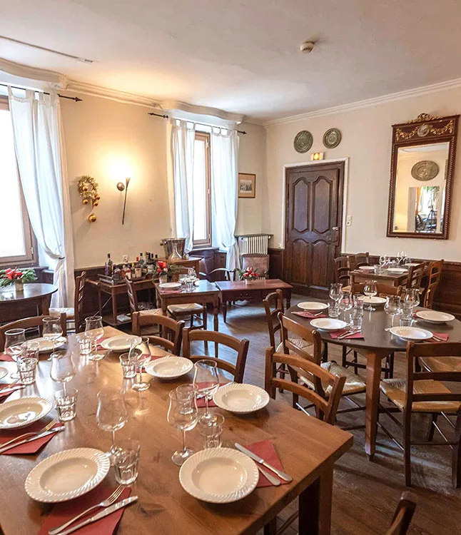 Interior of the auberge